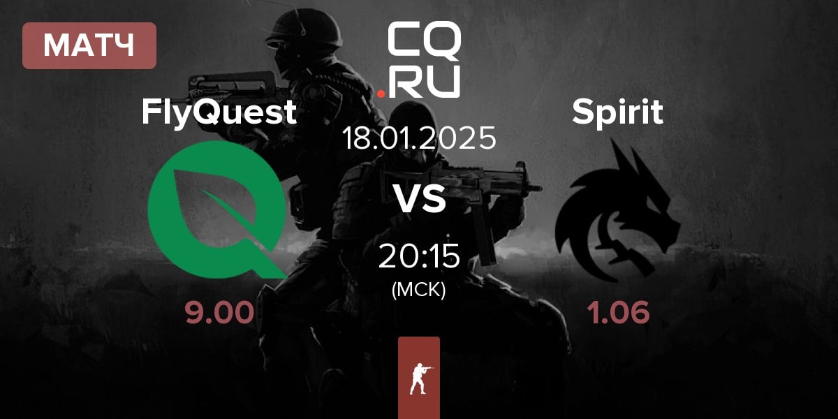 Матч FlyQuest vs Team Spirit Spirit | 18.01