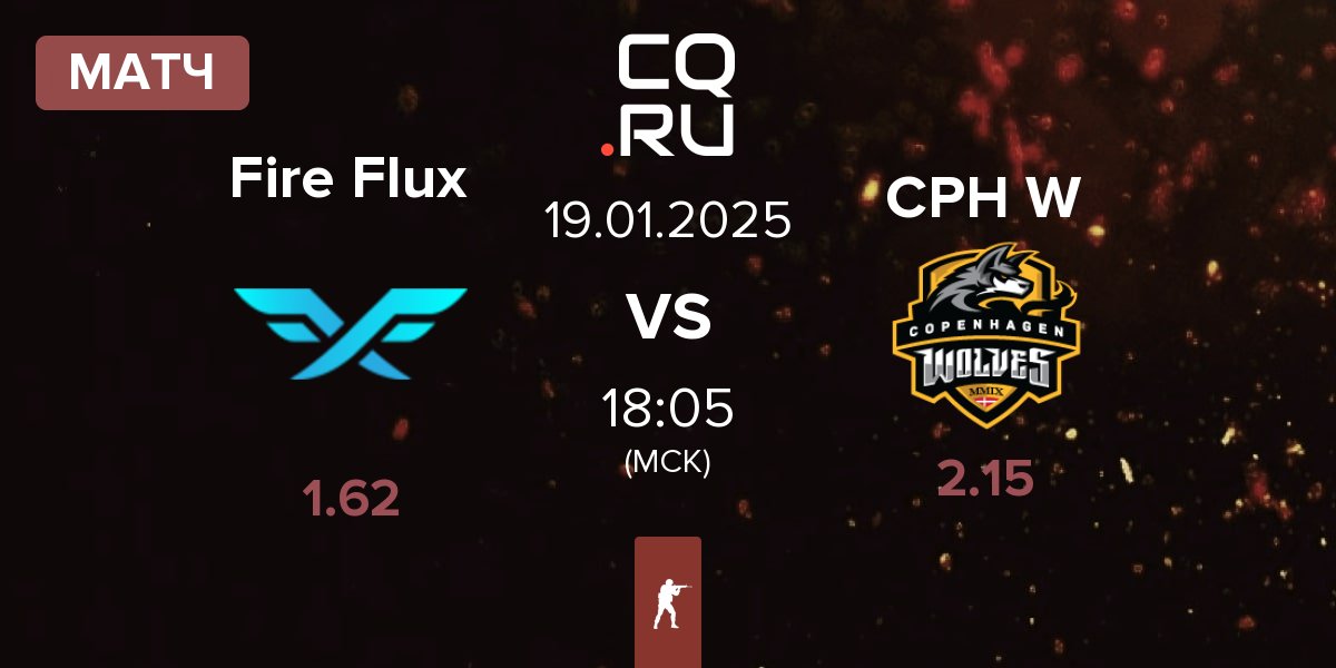 Матч Fire Flux Esports Fire Flux vs Copenhagen Wolves CPH W | 19.01