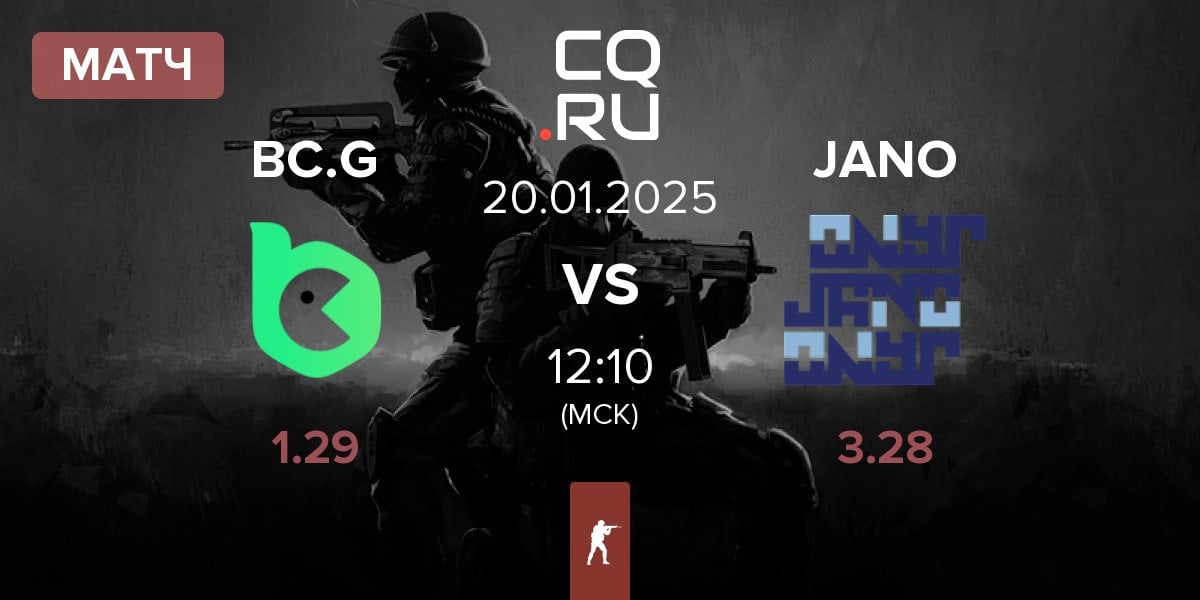 Матч BC.Game Esports BC.G vs JANO Esports JANO | 20.01