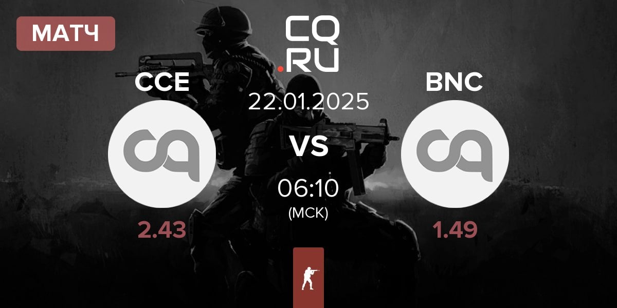 Матч Chicken Coop Esports CCE vs Bad News Capybaras BNC | 22.01