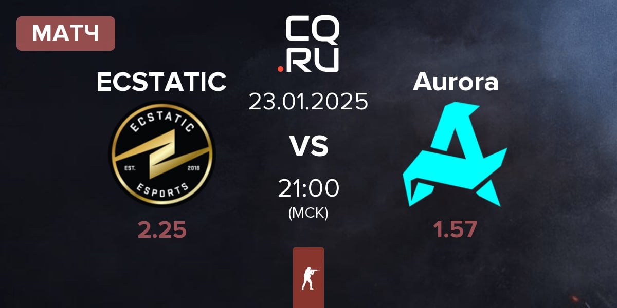 Матч ECSTATIC vs Aurora Gaming Aurora | 23.01