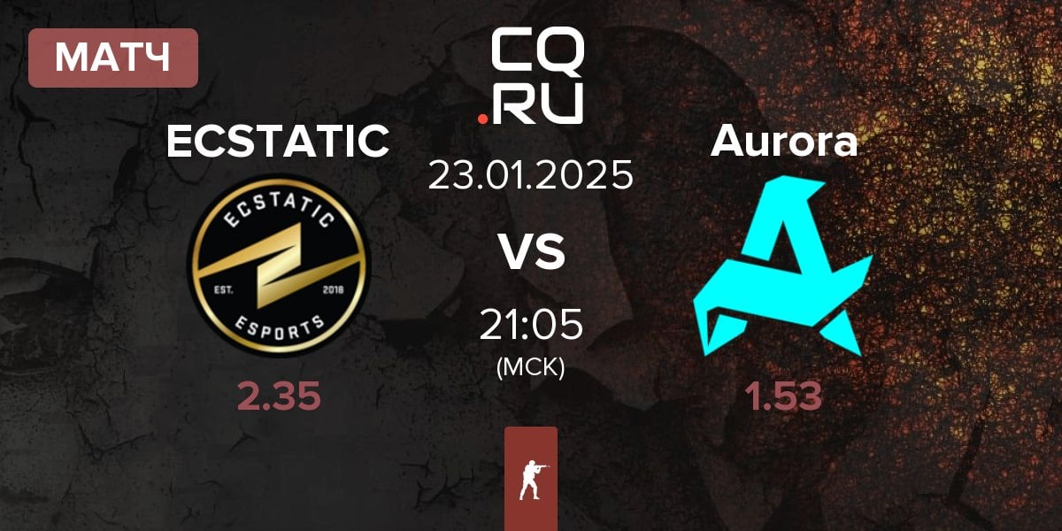 Матч ECSTATIC vs Aurora Gaming Aurora | 23.01