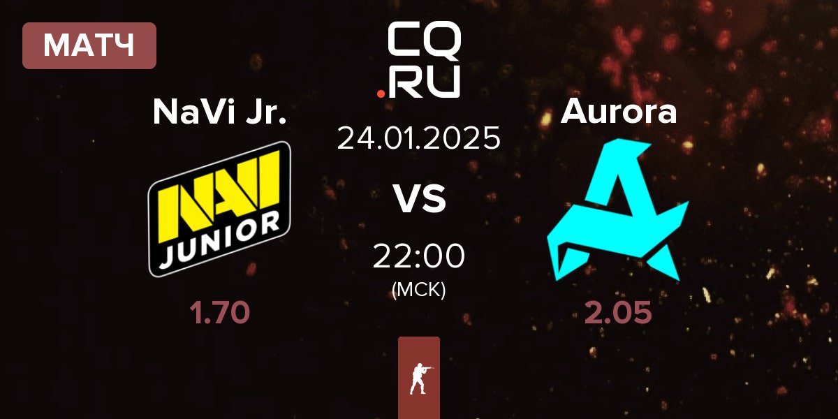 Матч Natus Vincere Junior NaVi Jr. vs Aurora Gaming Aurora | 24.01