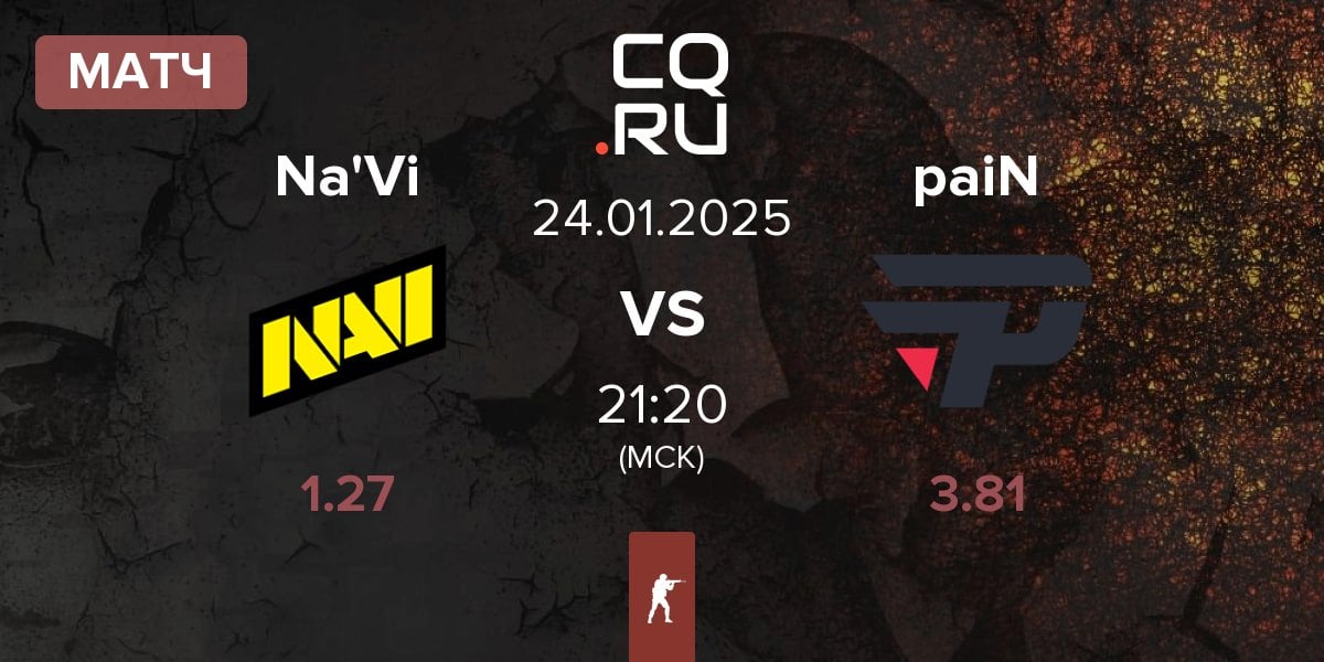 Матч Natus Vincere Na'Vi vs paiN Gaming paiN | 24.01