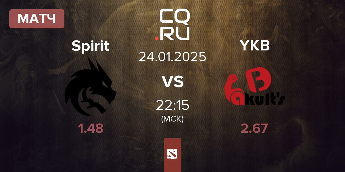 Матч Team Spirit Spirit vs Yakult Brothers YKB | 24.01