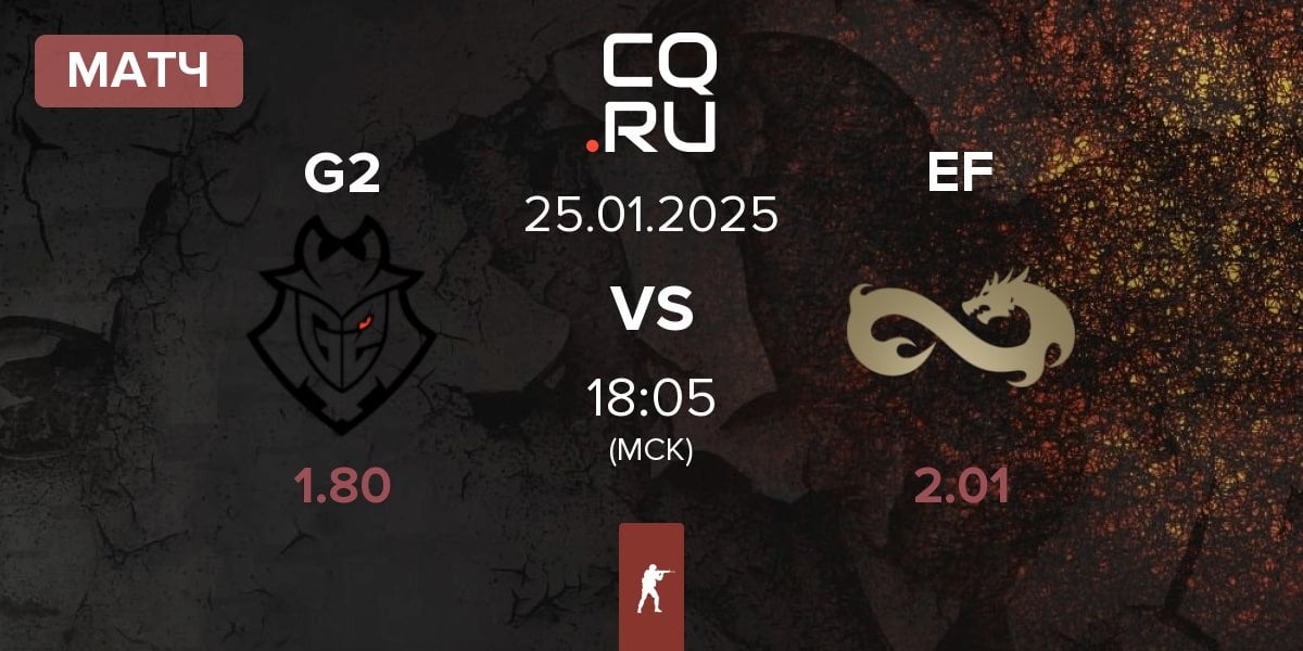 Матч G2 Esports G2 vs Eternal Fire EF | 25.01