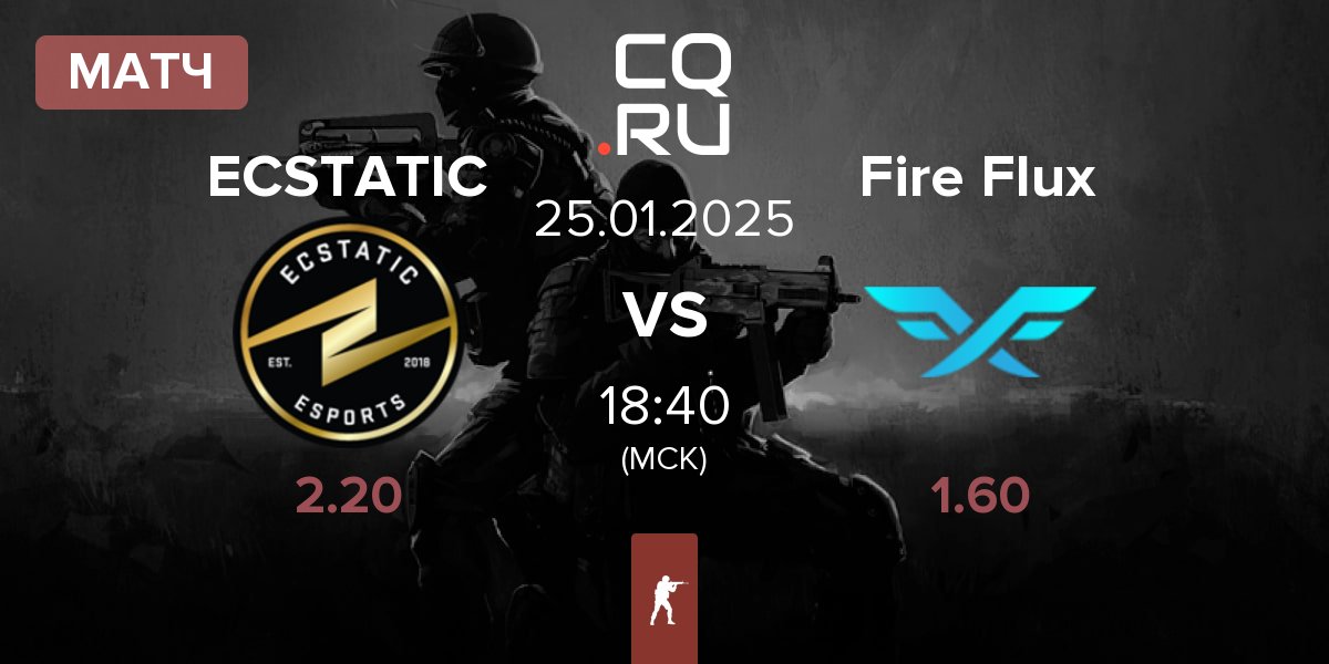 Матч ECSTATIC vs Fire Flux Esports Fire Flux | 25.01