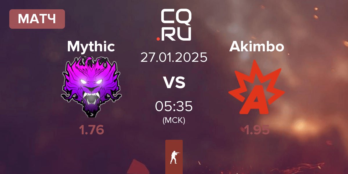 Матч Mythic vs Akimbo Esports Akimbo | 27.01