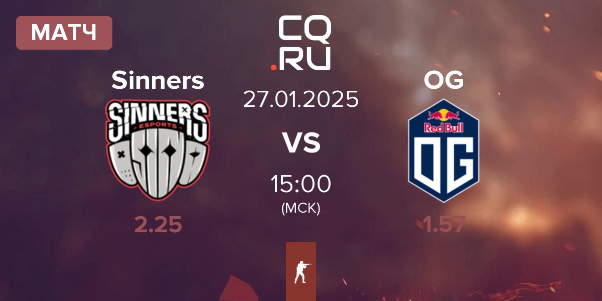 Матч Sinners Esports Sinners vs OG Gaming OG | 27.01