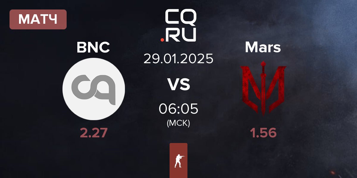 Матч Bad News Capybaras BNC vs Marsborne Mars | 29.01