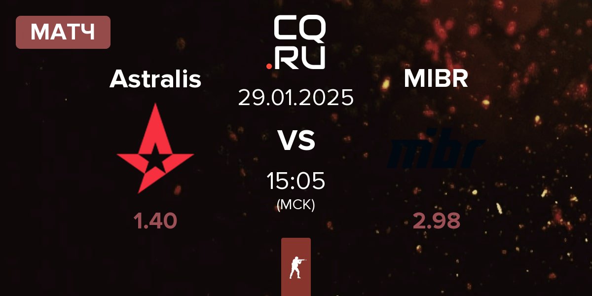 Матч Astralis vs Made in Brazil MIBR | 29.01