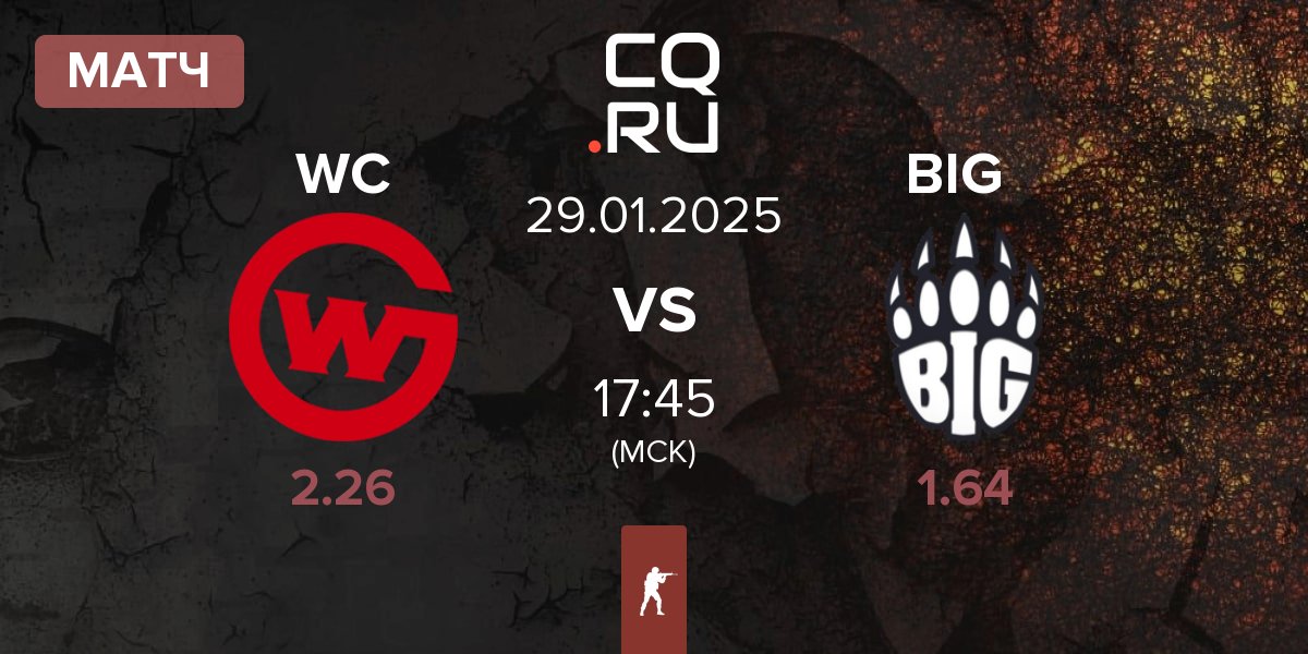 Матч Wildcard Gaming WC vs BIG | 29.01