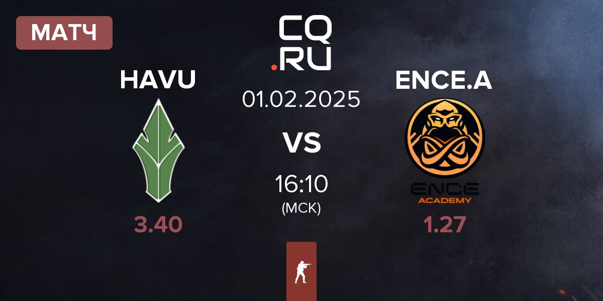 Матч HAVU Gaming HAVU vs ENCE Academy ENCE.A | 01.02