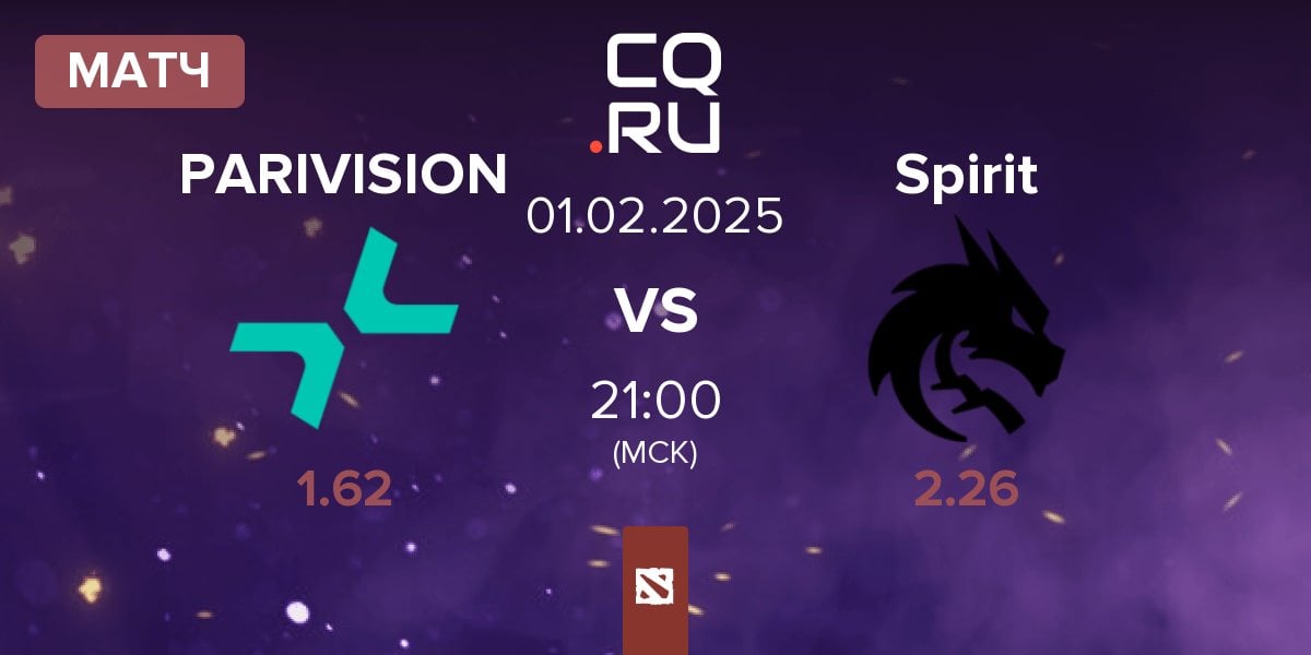 Матч PARIVISION vs Team Spirit Spirit | 01.02