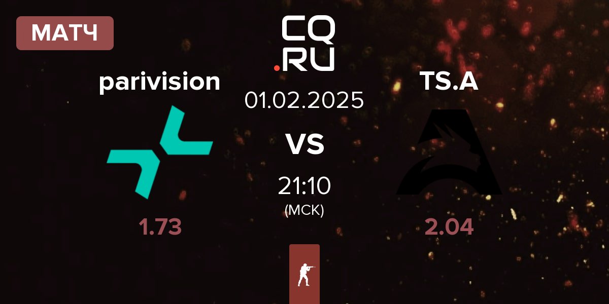 Матч PARIVISION parivision vs Team Spirit Academy TS.A | 01.02