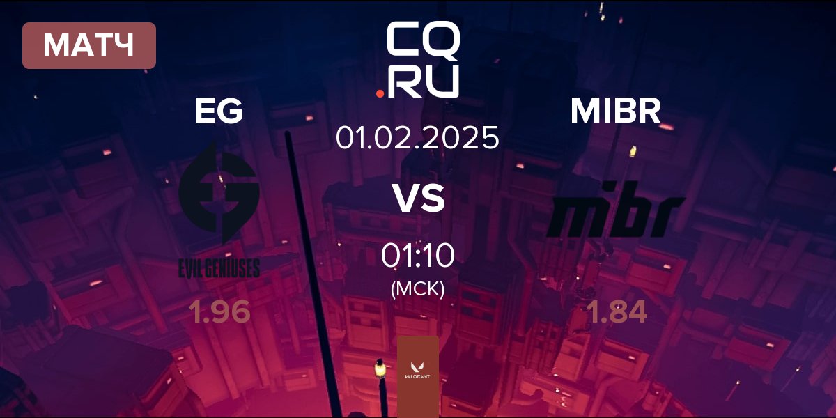 Матч Evil Geniuses EG vs Made in Brazil MIBR | 01.02