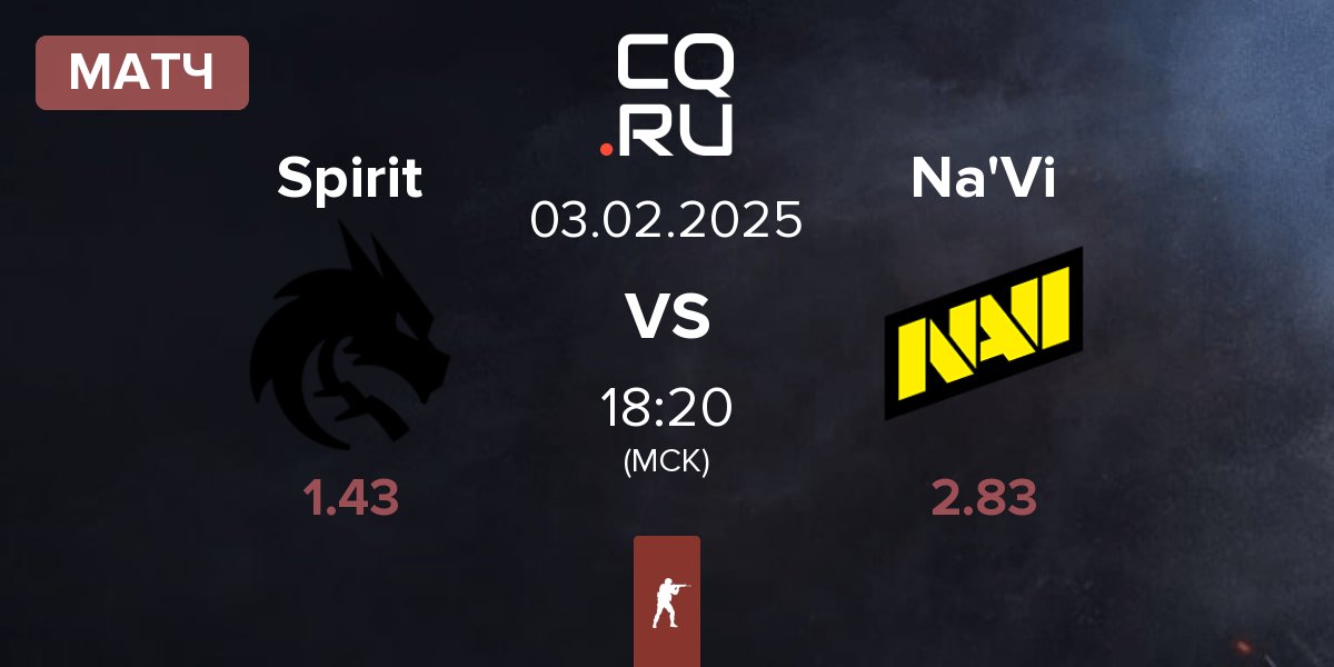 Матч Team Spirit Spirit vs Natus Vincere Na'Vi | 03.02