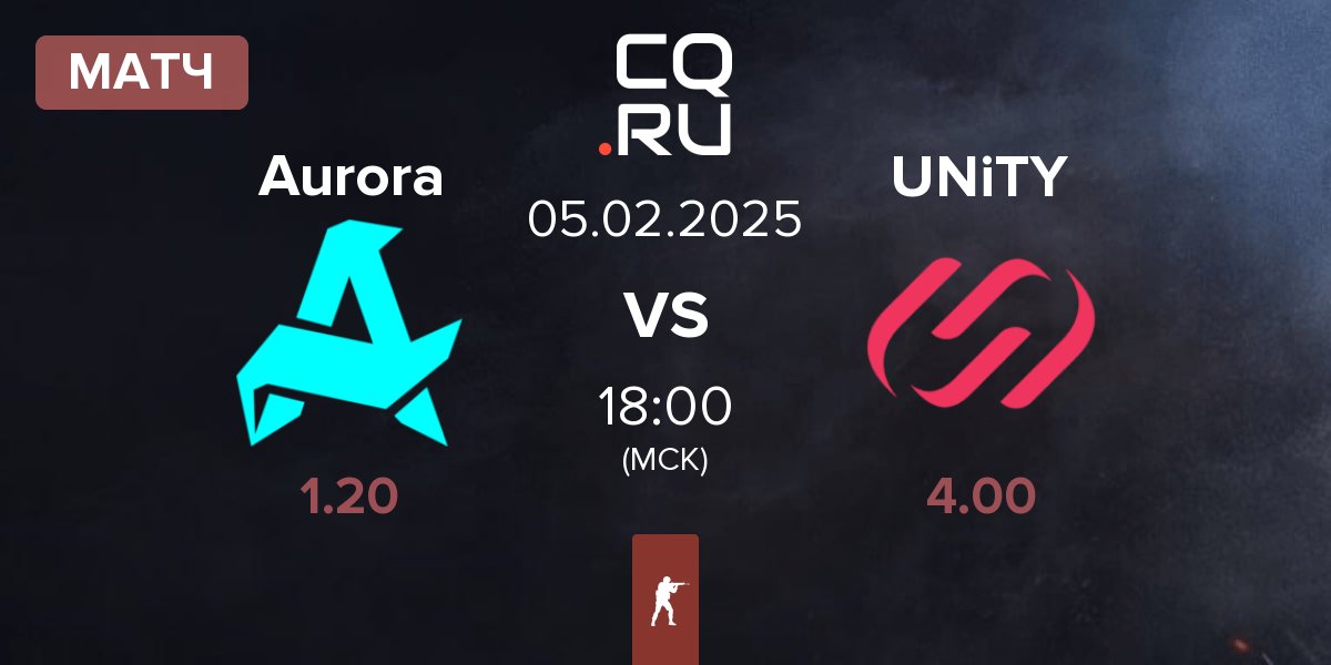 Матч Aurora Gaming Aurora vs UNiTY Esports UNiTY | 05.02