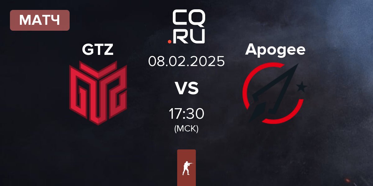 Матч GTZ Esports GTZ vs Apogee | 08.02