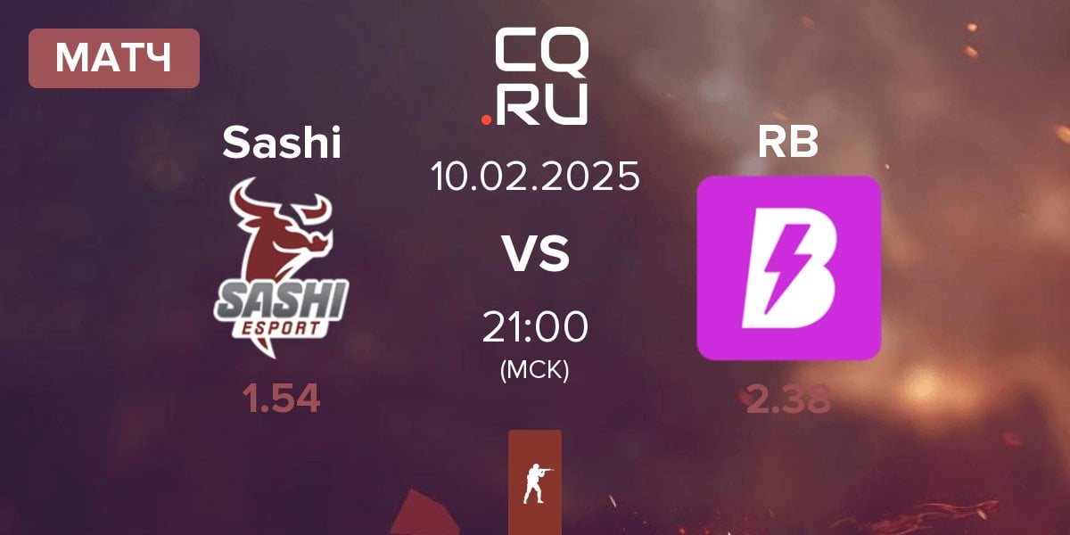 Матч Sashi Esport Sashi vs RUSH B RB | 10.02