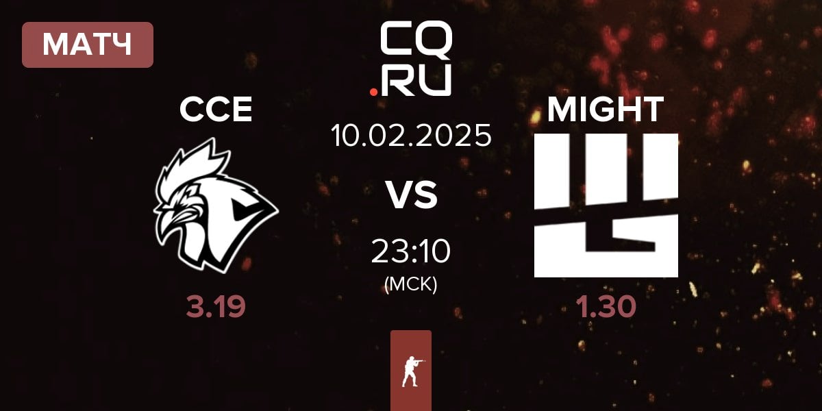 Матч Chicken Coop Esports CCE vs MIGHT | 10.02