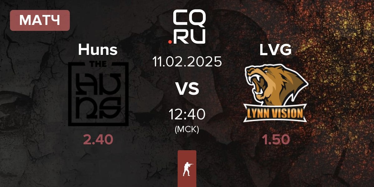 Матч The Huns Esports Huns vs Lynn Vision Gaming LVG | 11.02