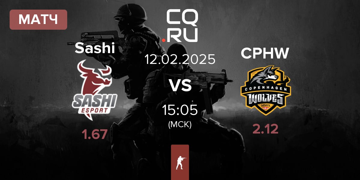 Матч Sashi Esport Sashi vs Copenhagen Wolves CPHW | 12.02