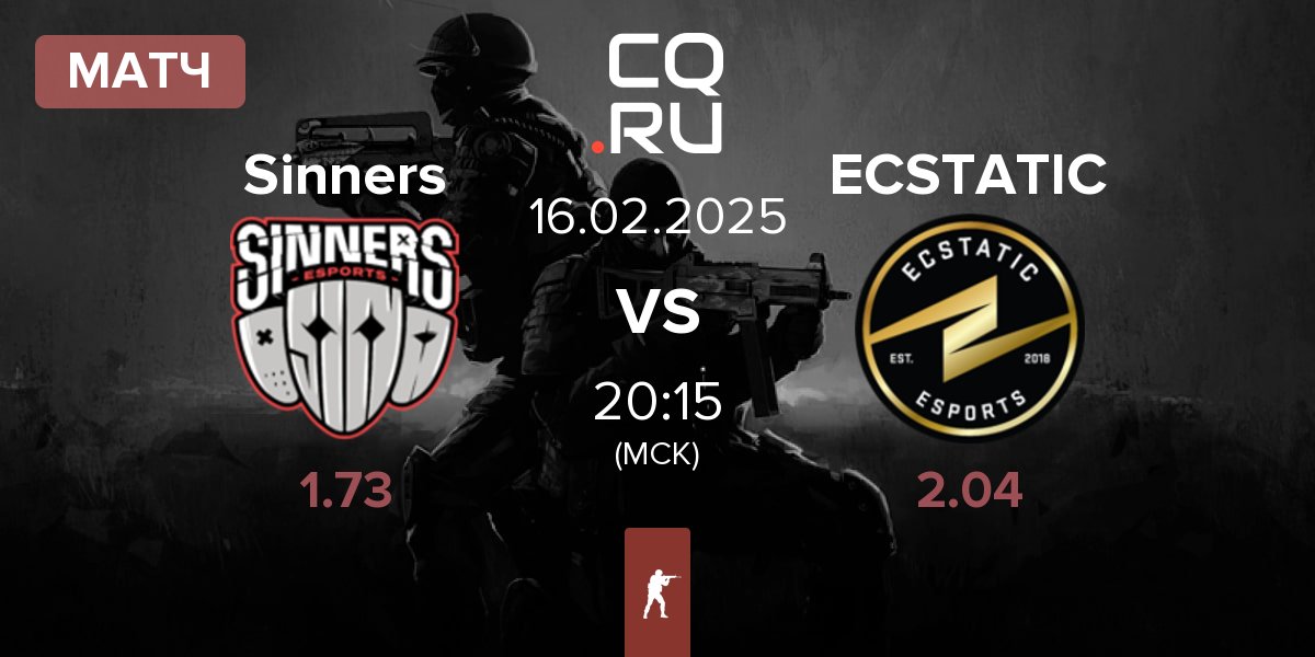 Матч Sinners Esports Sinners vs ECSTATIC | 16.02