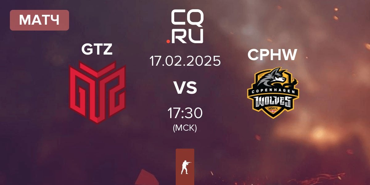 Матч GTZ Esports GTZ vs Copenhagen Wolves CPHW | 17.02