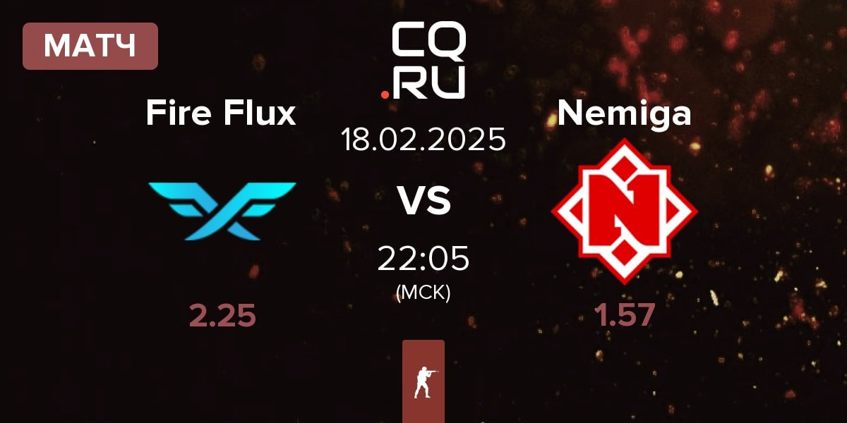 Матч Fire Flux Esports Fire Flux vs Nemiga Gaming Nemiga | 18.02