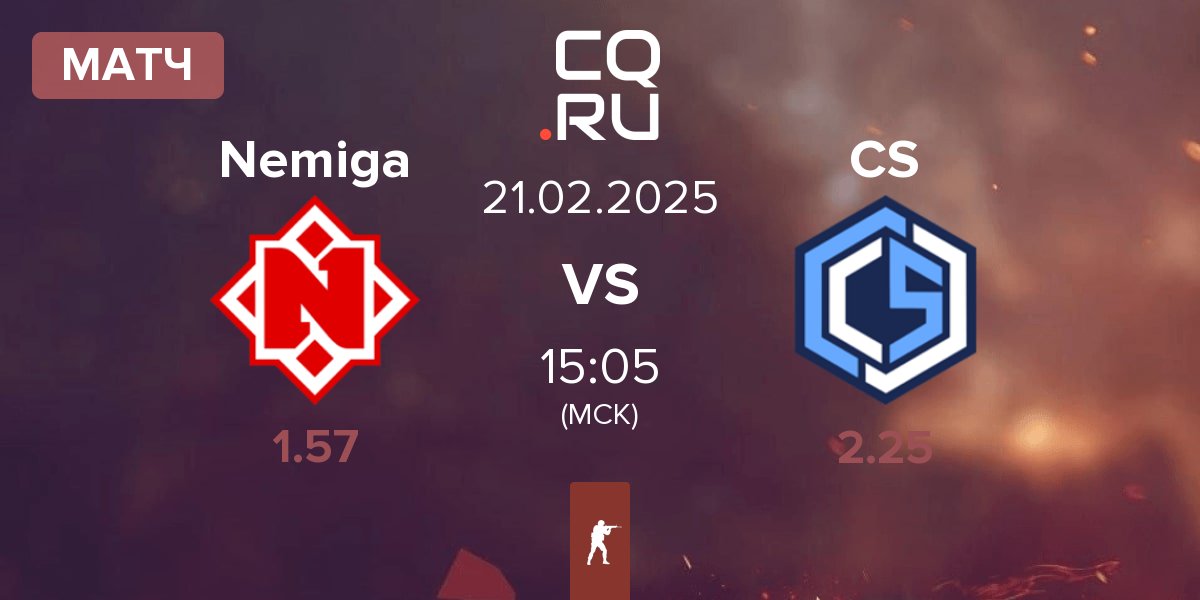 Матч Nemiga Gaming Nemiga vs CYBERSHOKE Esports CS | 21.02