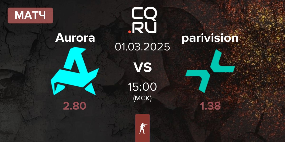 Матч Aurora Gaming Aurora vs PARIVISION parivision | 01.03