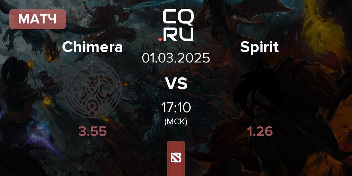 Матч Chimera Esports Chimera vs Team Spirit Spirit | 01.03