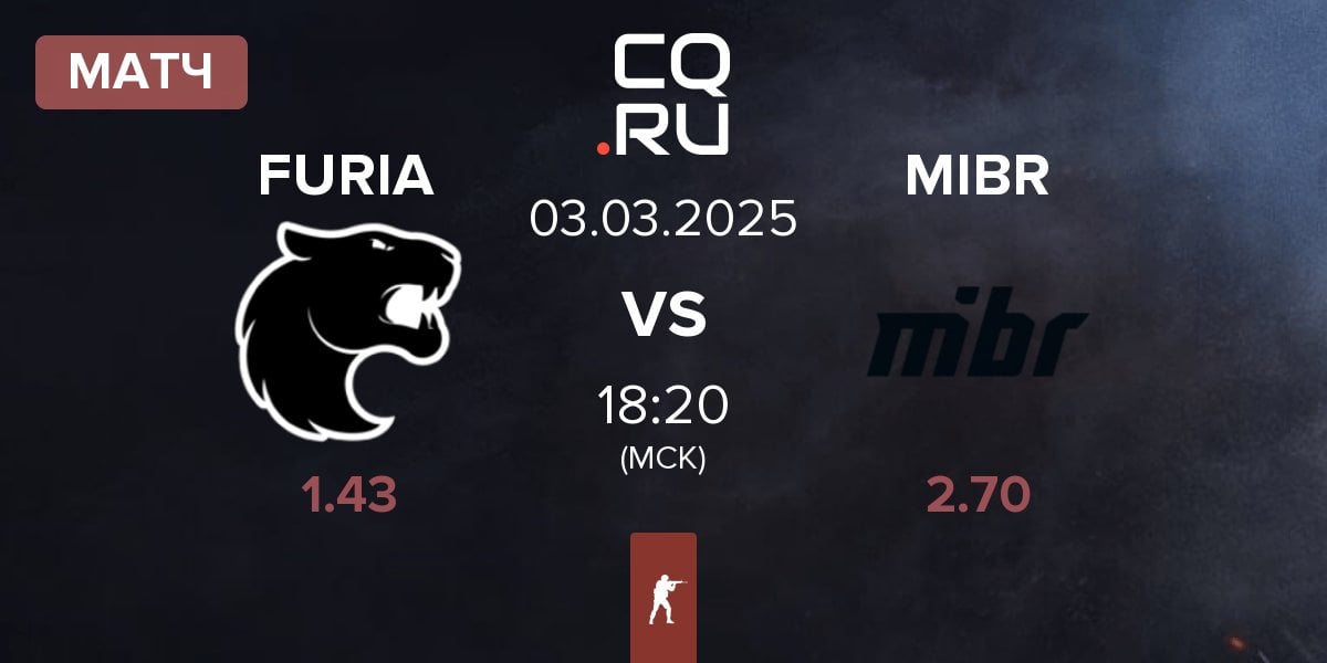 Матч FURIA Esports FURIA vs Made in Brazil MIBR | 03.03