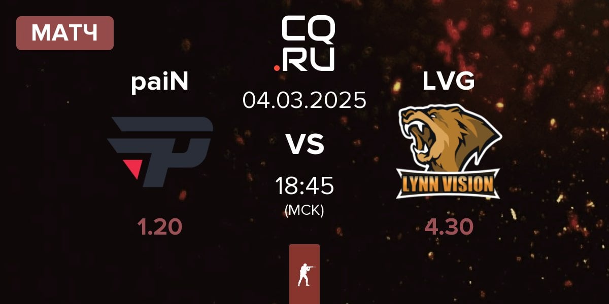 Матч paiN Gaming paiN vs Lynn Vision Gaming LVG | 04.03