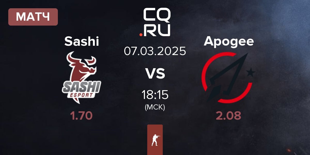 Матч Sashi Esport Sashi vs Apogee | 07.03