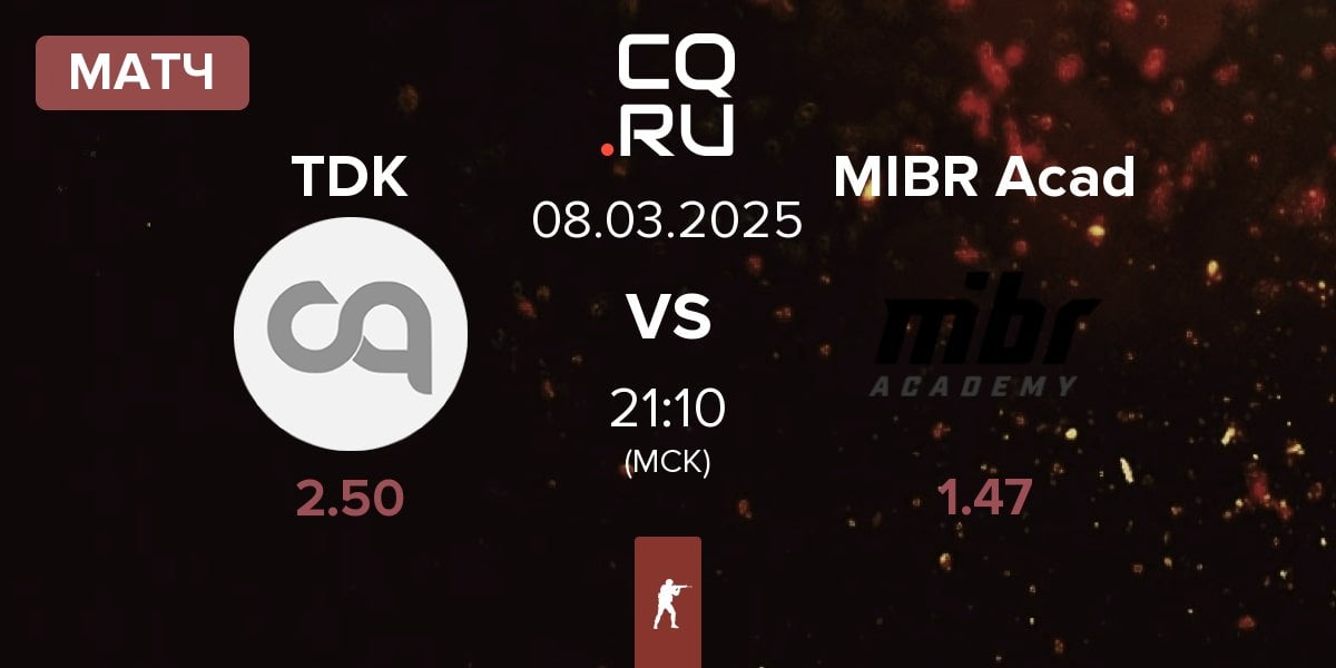 Матч Tropa do KinGui TDK vs MIBR Academy MIBR Acad | 08.03