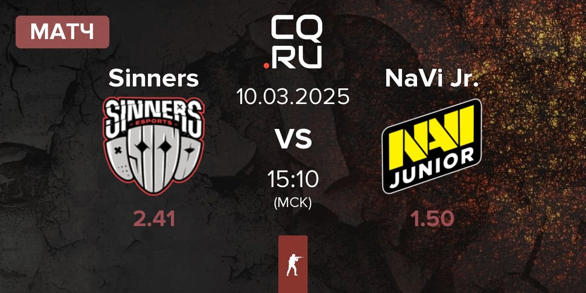 Матч Sinners Esports Sinners vs Natus Vincere Junior NaVi Jr. | 10.03