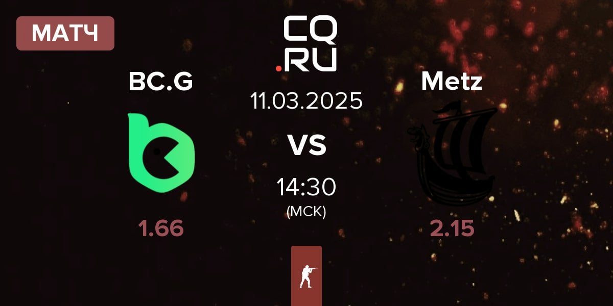 Матч BC.Game Esports BC.G vs Metizport Metz | 11.03