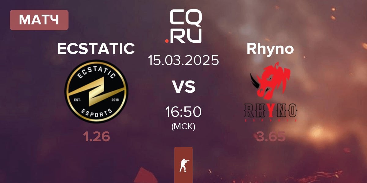 Матч ECSTATIC vs Rhyno Esports Rhyno | 15.03