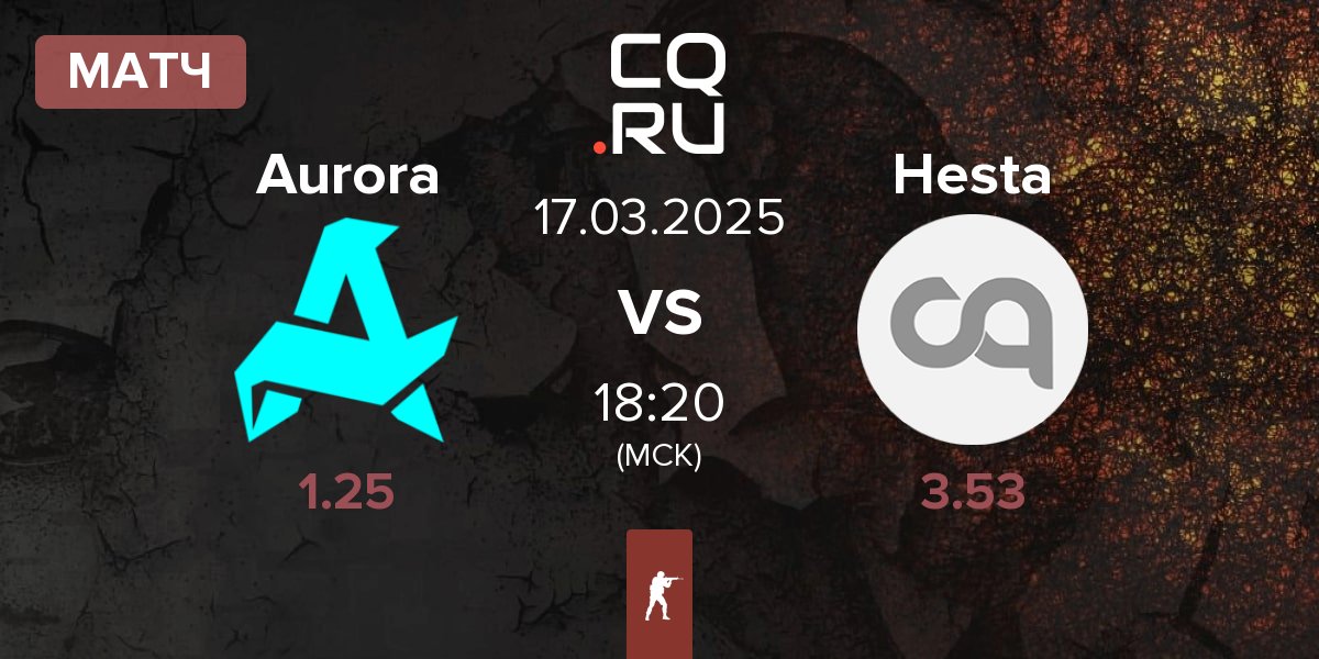 Матч Aurora Gaming Aurora vs Hesta | 17.03