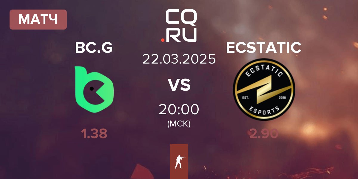 Матч BC.Game Esports BC.G vs ECSTATIC | 22.03