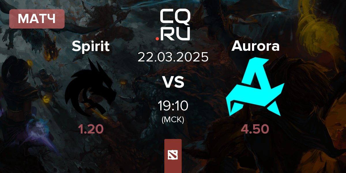 Матч Team Spirit Spirit vs Aurora | 22.03