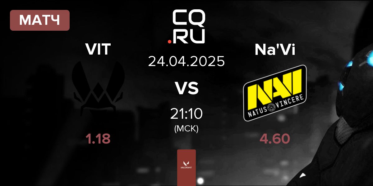 Матч Team Vitality VIT vs Natus Vincere Na'Vi | 24.04