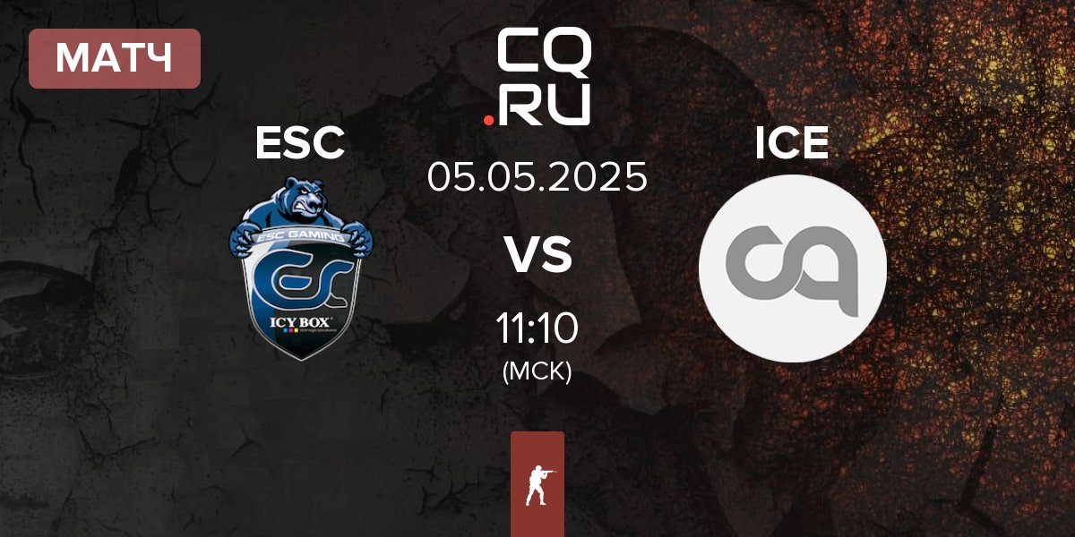 Матч ESC Gaming ESC vs Inner Circle Esports ICE | 05.05