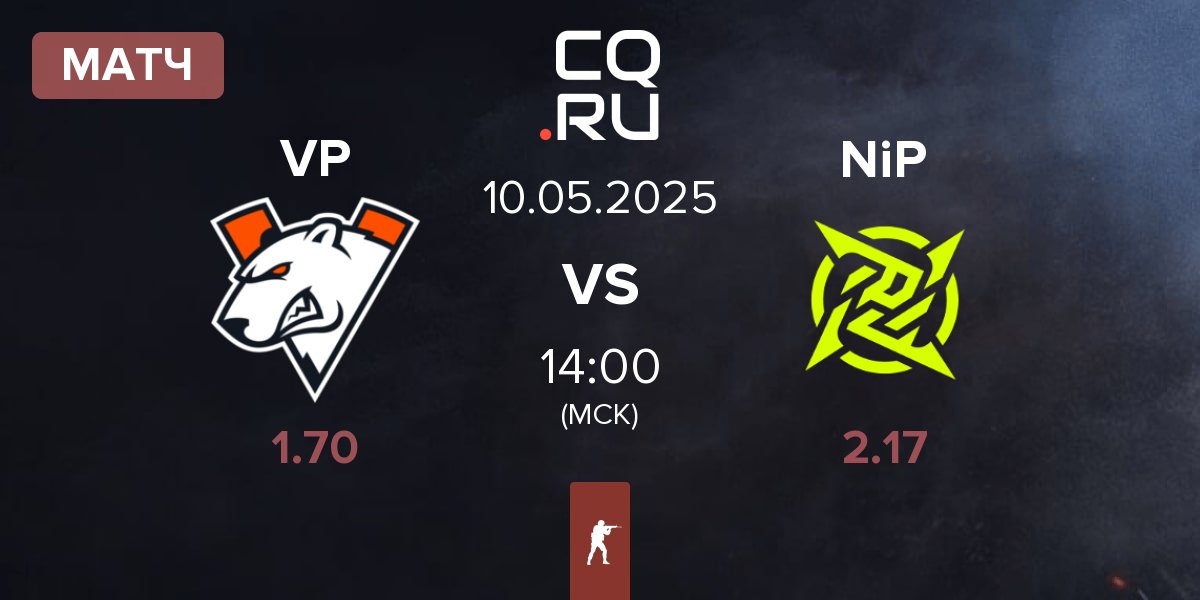 Матч Virtus.Pro VP vs Ninjas in Pyjamas NiP | 10.05