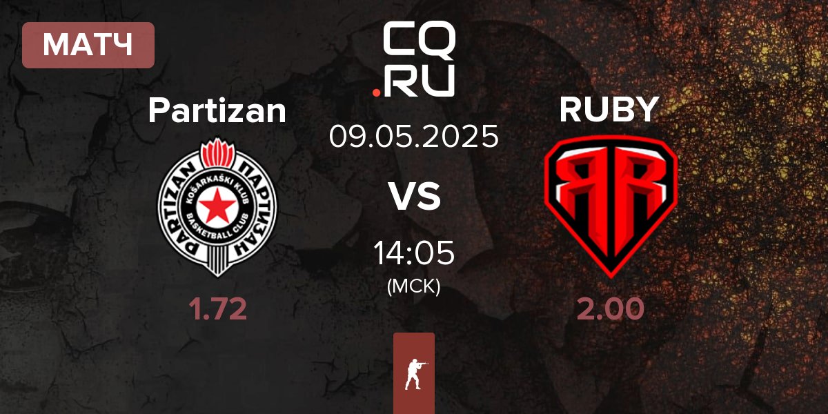 Матч Partizan Esports Partizan vs RUBY | 09.05