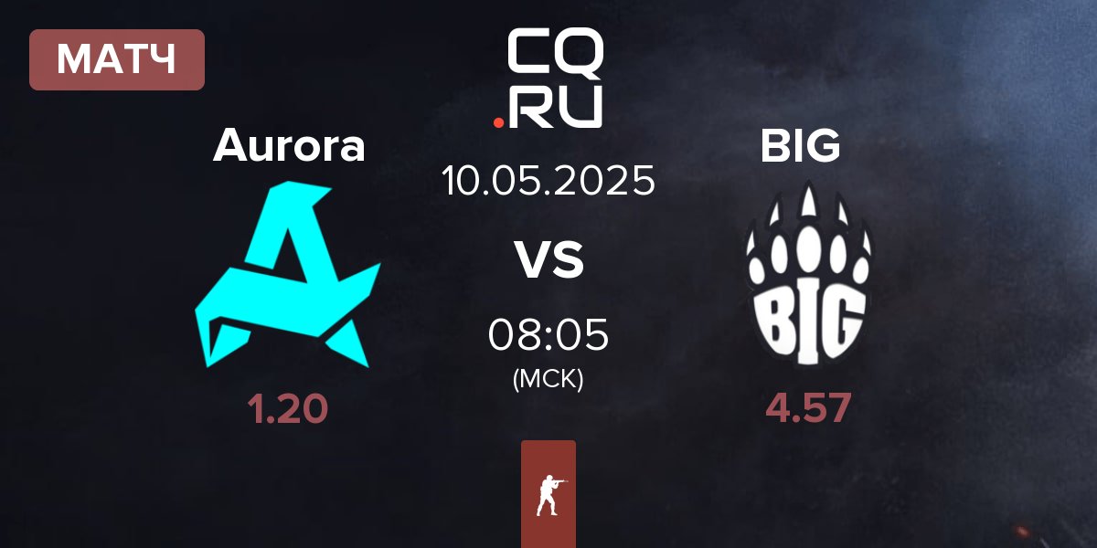 Матч Aurora Gaming Aurora vs BIG | 10.05