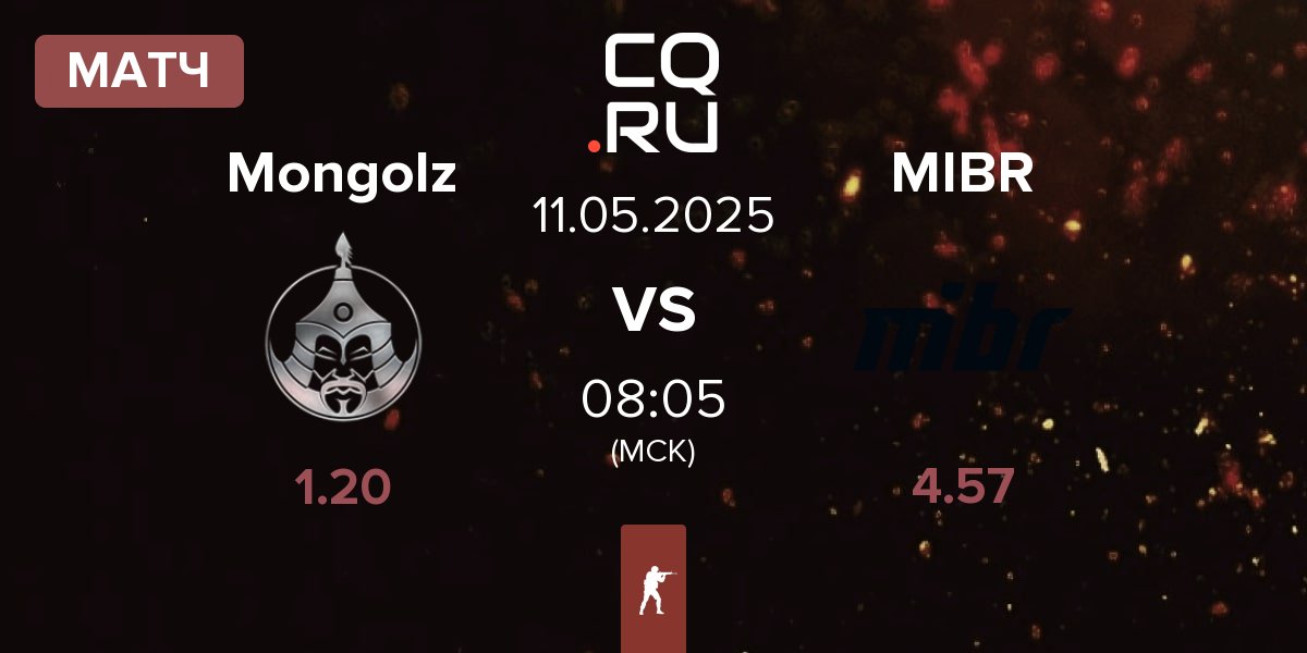 Матч The Mongolz Mongolz vs Made in Brazil MIBR | 11.05