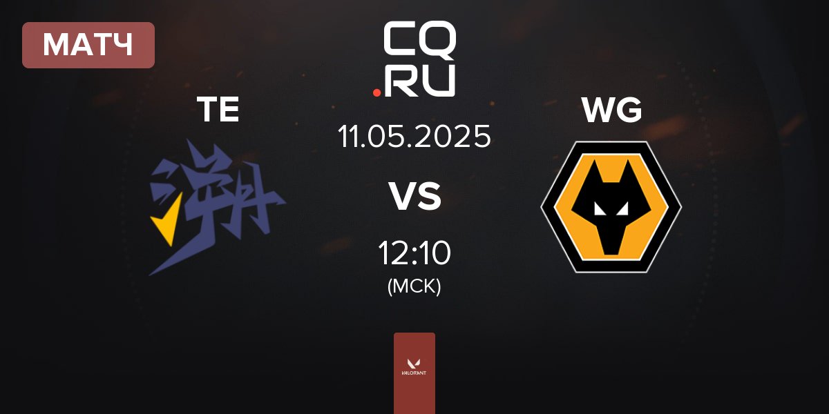 Матч Trace Esports TE vs Wolves Esports WG | 11.05